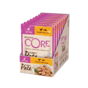 Wellness Core – Paté Chaton Poulet & Thon 8x85g