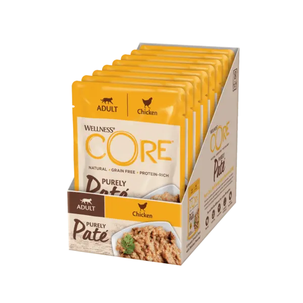 Wellness Core – Paté Chat Adulte Poulet 8x85g