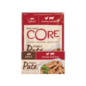 Wellness Core – Paté Chat Adulte Poulet & Bœuf 8x85g
