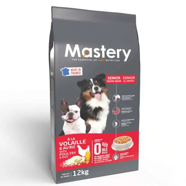 Croquettes Mastery Chien Senior – Vitalité et confort digestif pour chiens seniors