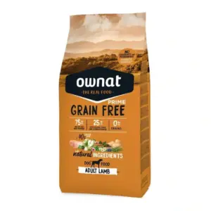 Ownat prime sans céréales adulte agneau chien 12kg