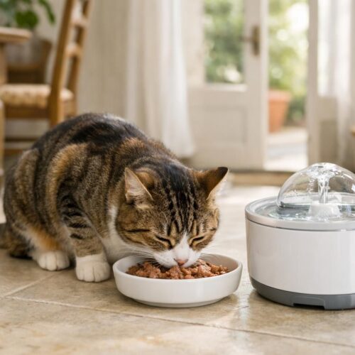 Pâtée et hydratation : l’alimentation humide pour un chat qui boit peu