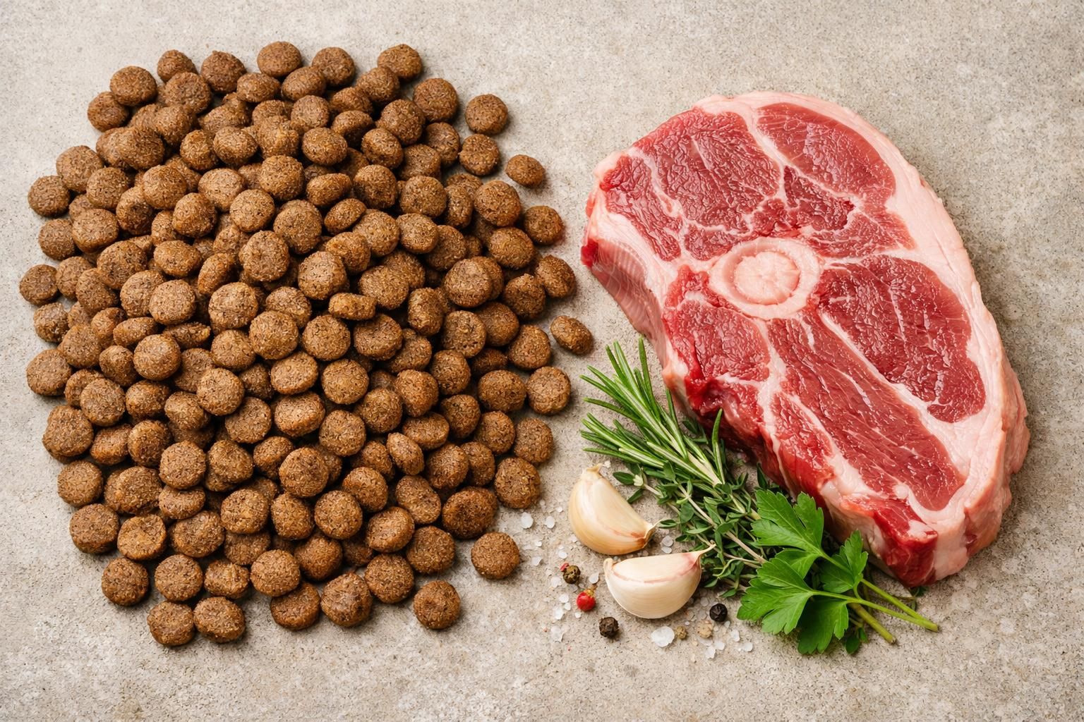 Croquettes à l'agneau pour chien riches en protéines et sans céréales
