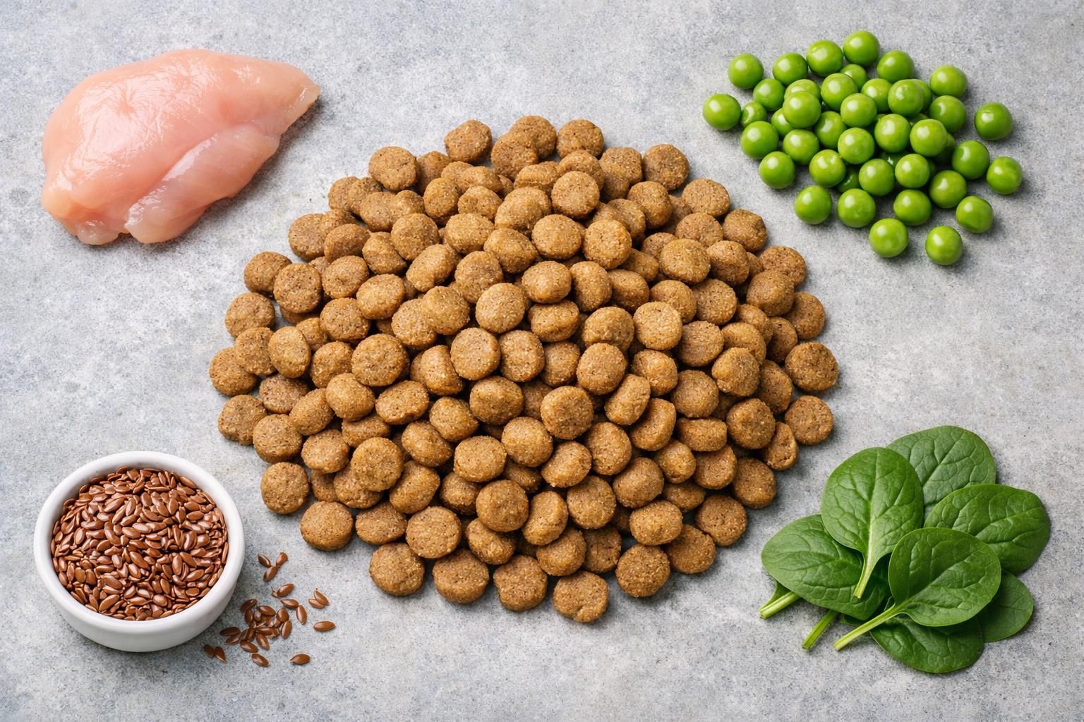 Croquettes pour chien stérilisé riches en protéines et fibres, moins de matières grasses