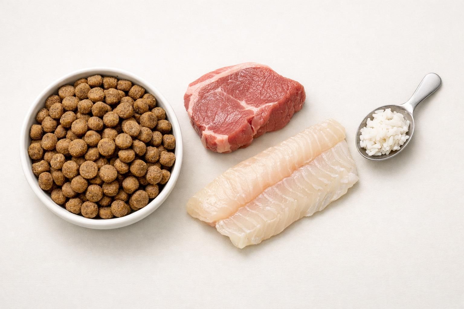 Croquettes digestion pour chien avec agneau, poisson blanc et riz