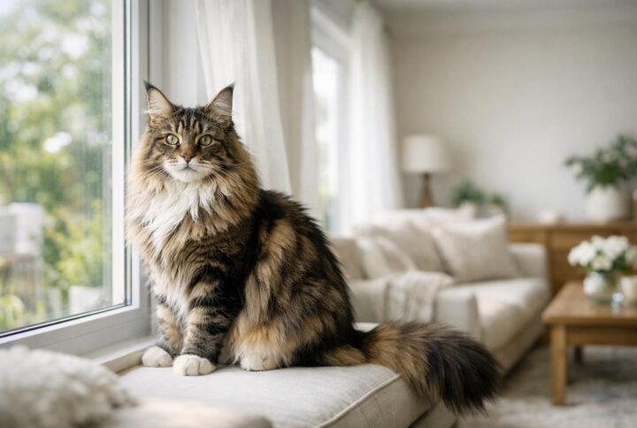 Croquettes pour Maine Coon : bien nourrir un grand chat